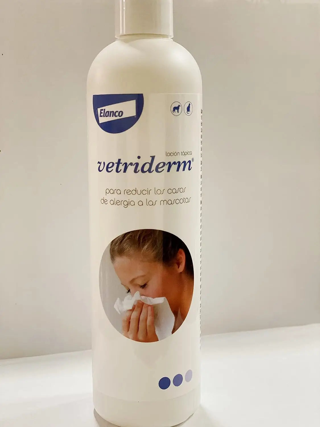 VETRIDERM Loción Antialérgica para Mascotas – Reduce Pelo, Olores y Alergenos (350 ml)