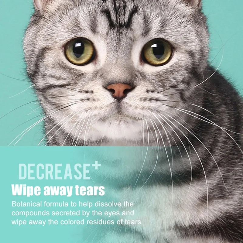 Toallitas Húmedas para Ojos de Mascotas – 130 Unidades | Gatos y Perros | Limpieza Suave y Sin Irritación