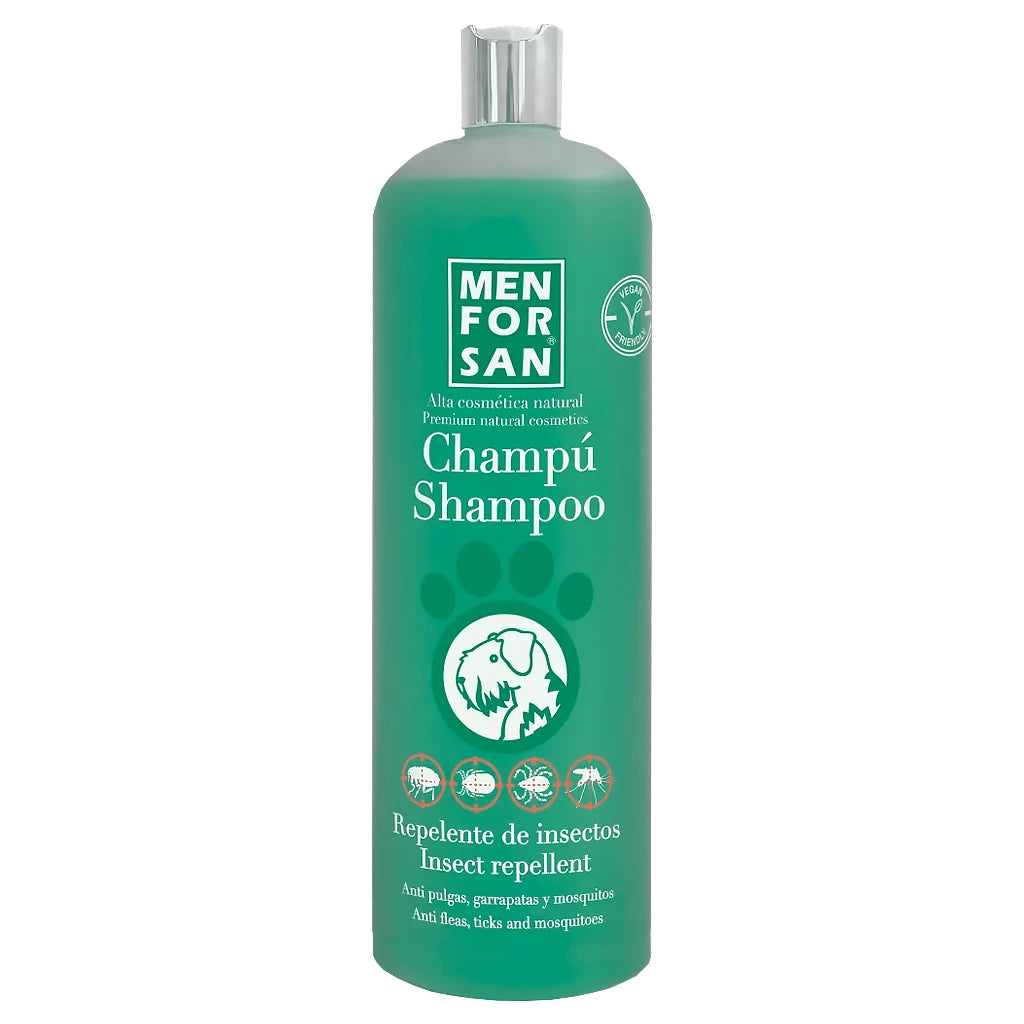 Champú Repelente para Perros con Citronela – Protección Natural contra Pulgas y Garrapatas (Menforsan, 300ml aprox.)