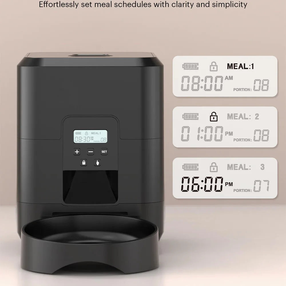 Comedero Automático WiFi para Mascotas – Programable con Pantalla LCD, Capacidad 2L