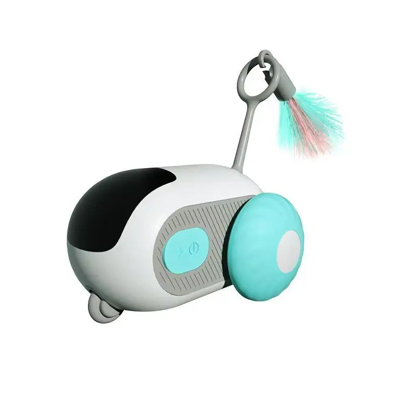Juguete Interactivo Inteligente para Gatos y Perros con Mando y Sensor de Obstáculos – Recargable USB y Modo Autónomo