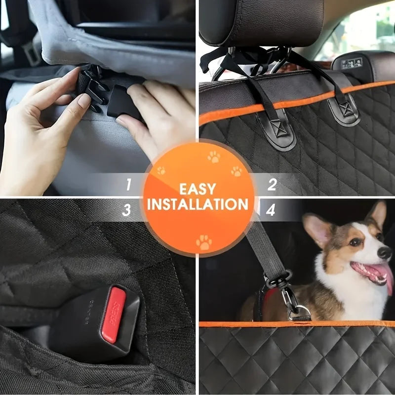 Asiento Protector para Perros – Viajes Seguros y Cómodos en Coche (Tamaño Mediano, Universal)