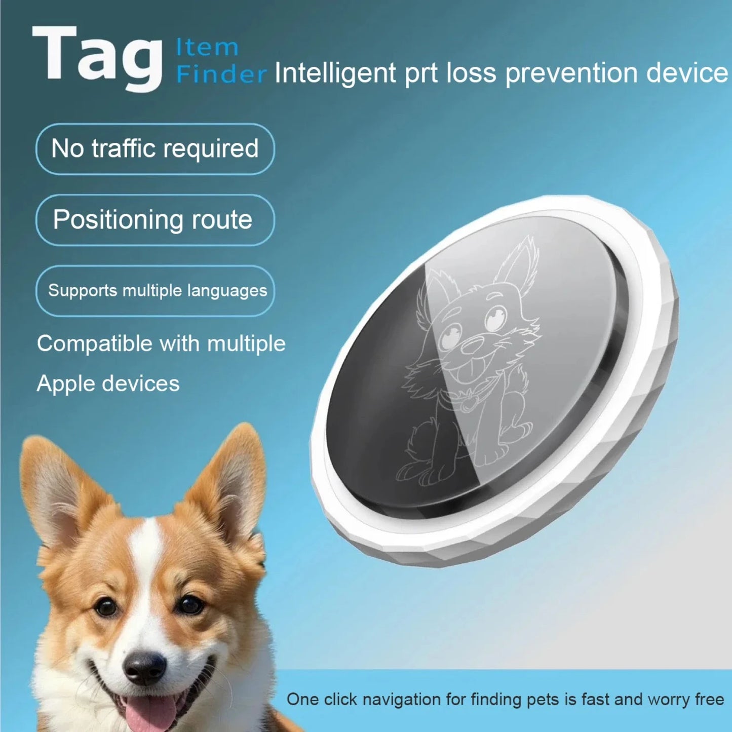 Localizador GPS Antipérdida para Perros y Gatos – Rastreador de Mascotas Impermeable, Precisión Extrema, Resistente al Frío y al Agua