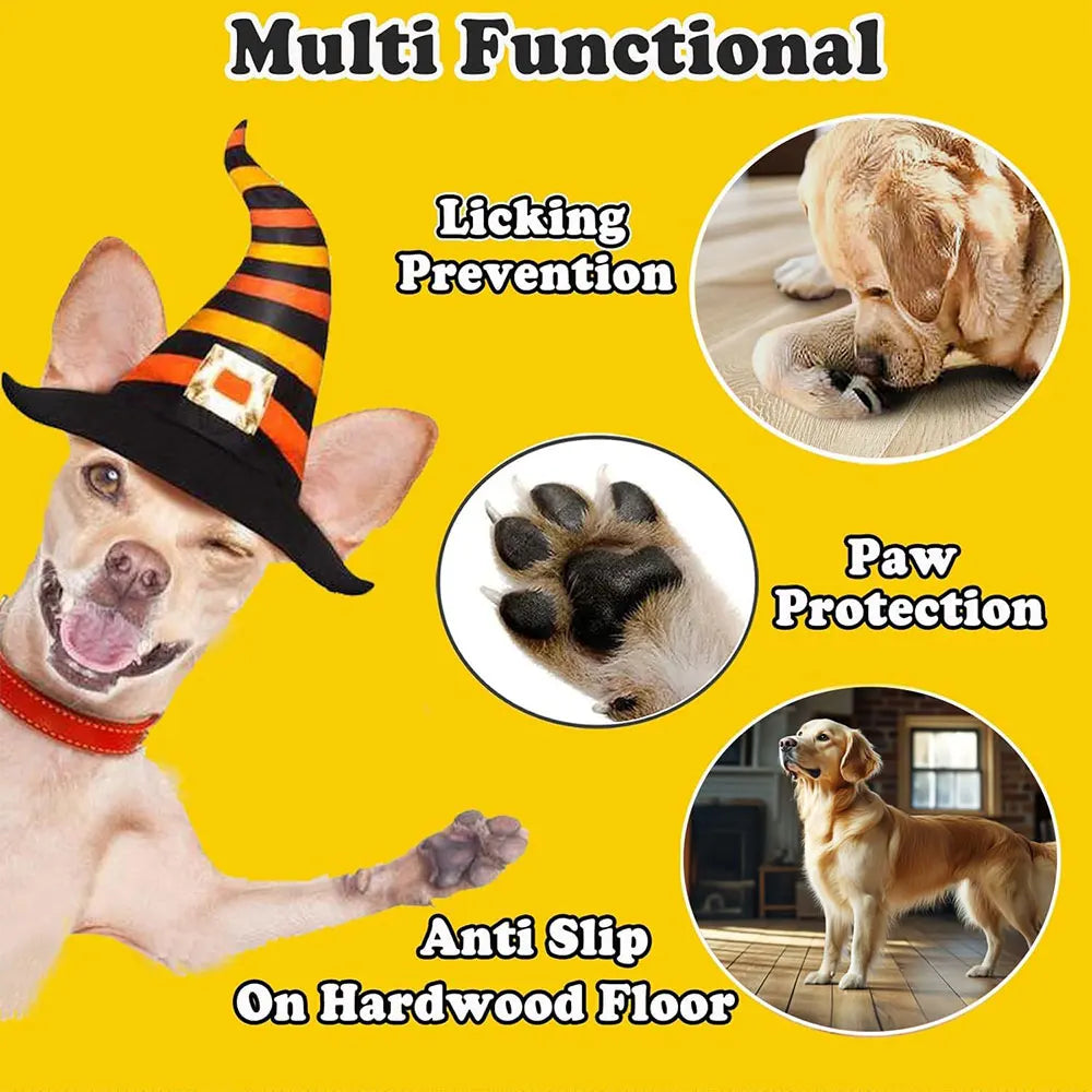 Pack de 4 Calcetas Antideslizantes para Perros – Protección de Patas, Antilamer, Doble Antideslizante, Antiarañazos