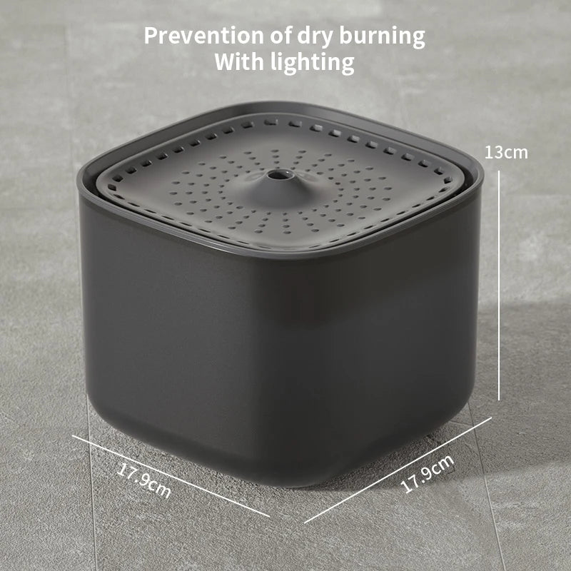 Fuente de Agua Automática para Gatos – 3L, Filtro Recirculante, Ultra Silenciosa, USB