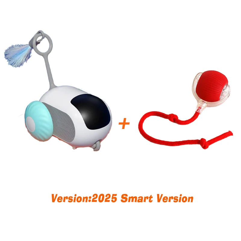 Juguete Interactivo Inteligente para Gatos y Perros con Mando y Sensor de Obstáculos – Recargable USB y Modo Autónomo