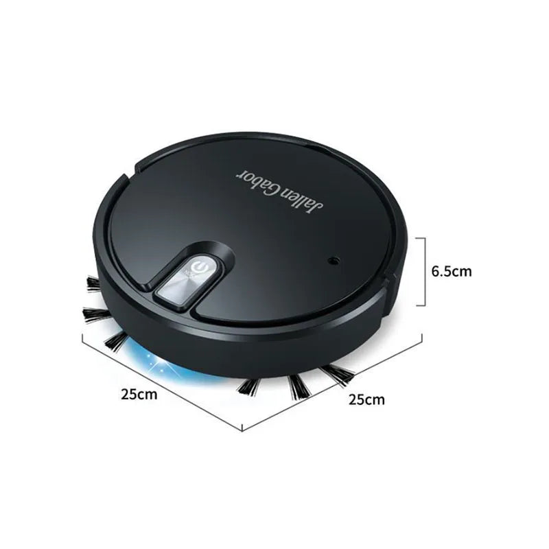 Robot Aspirador Inteligente 5 en 1 (Especial filtro Alérgicos) – Barrido, Aspirado, Fregado, Pulverización y Luz LED – Ultra Delgado, USB Recargable y Silencioso