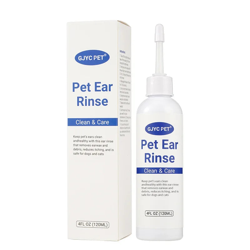 Gotas Limpiadoras de Oídos para Perros y Gatos – Fórmula Hipoalergénica y Antimites (120ml)