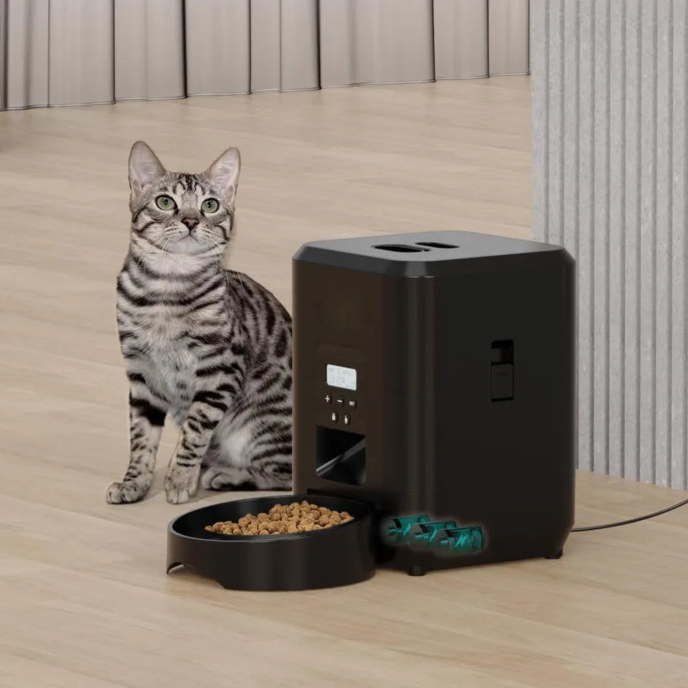 Comedero Automático WiFi para Mascotas – Programable con Pantalla LCD, Capacidad 2L