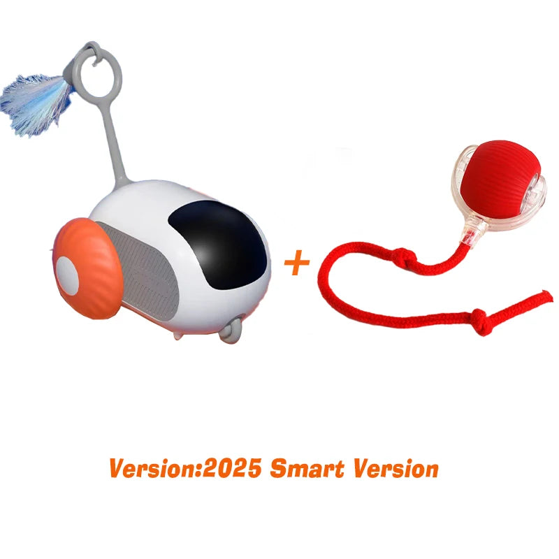 Juguete Interactivo Inteligente para Gatos y Perros con Mando y Sensor de Obstáculos – Recargable USB y Modo Autónomo