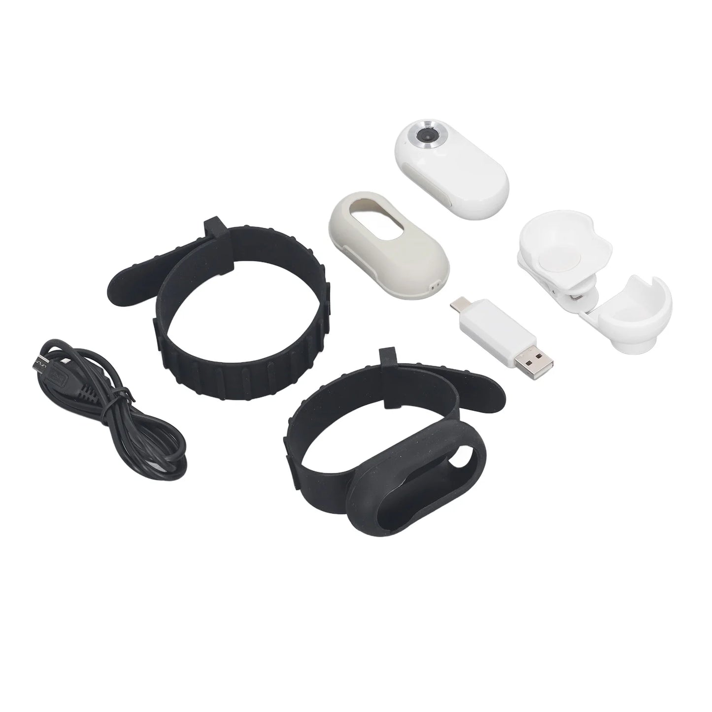 Cámara de Collar para Mascotas Full HD – 1080P con Gran Angular de 90°, Ligera y Recargable – Para Gatos y Perros