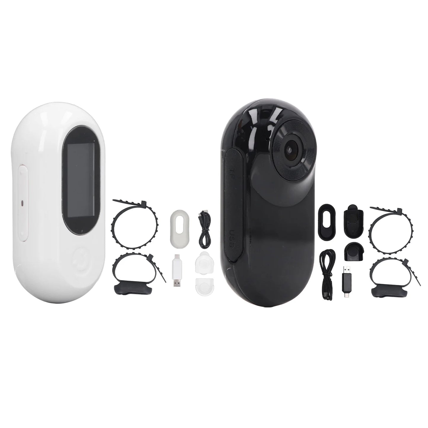 Cámara de Collar para Mascotas Full HD – 1080P con Gran Angular de 90°, Ligera y Recargable – Para Gatos y Perros