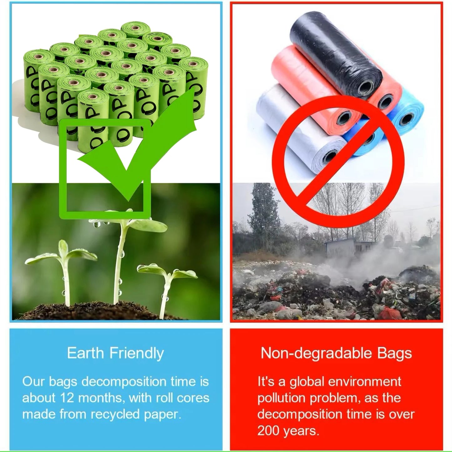 Bolsas Biodegradables para Heces de Perro – Con Aroma a Lavanda y Dispensador Incluido