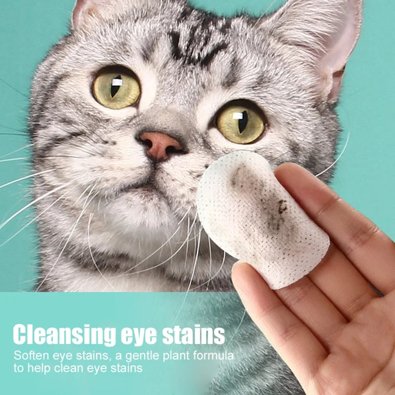Toallitas Húmedas para Ojos de Mascotas – 130 Unidades | Gatos y Perros | Limpieza Suave y Sin Irritación