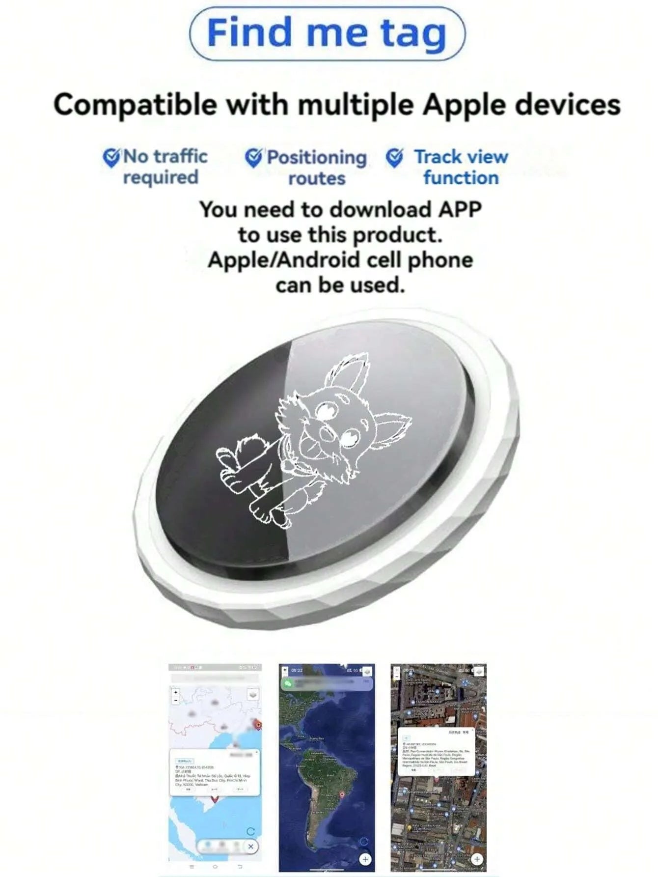 Localizador GPS Antipérdida para Perros y Gatos – Rastreador de Mascotas Impermeable, Precisión Extrema, Resistente al Frío y al Agua