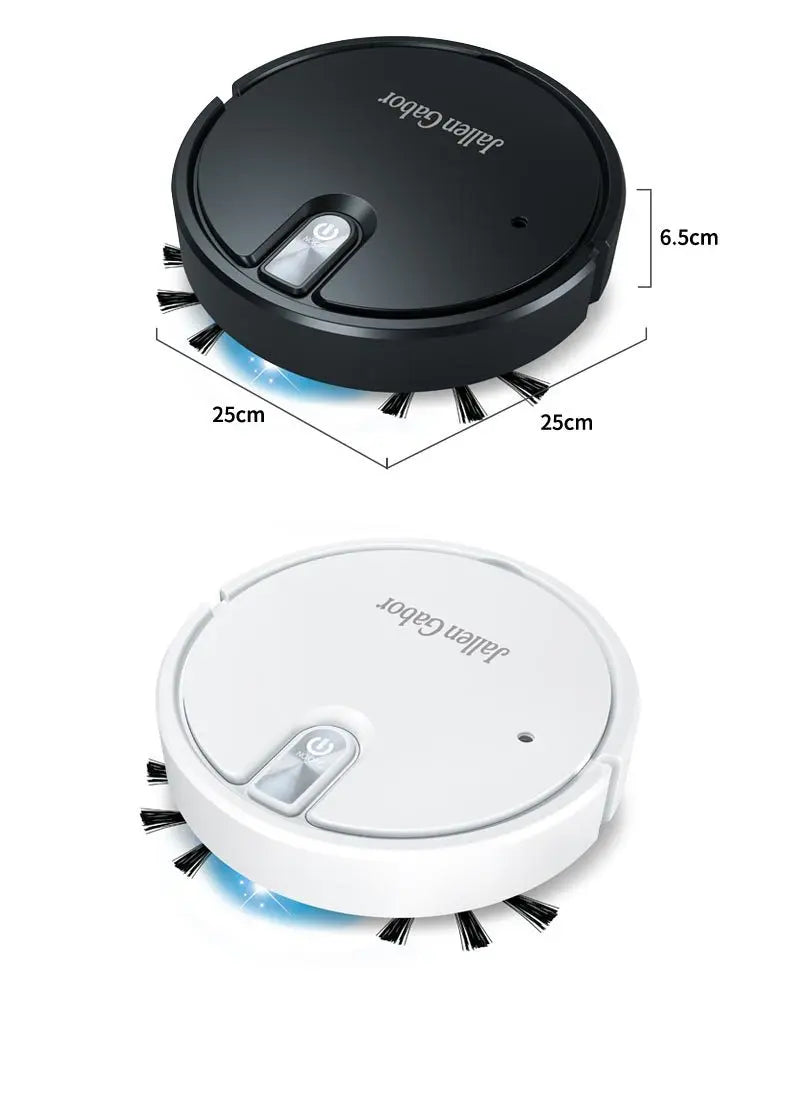 Robot Aspirador Inteligente 5 en 1 (Especial filtro Alérgicos) – Barrido, Aspirado, Fregado, Pulverización y Luz LED – Ultra Delgado, USB Recargable y Silencioso