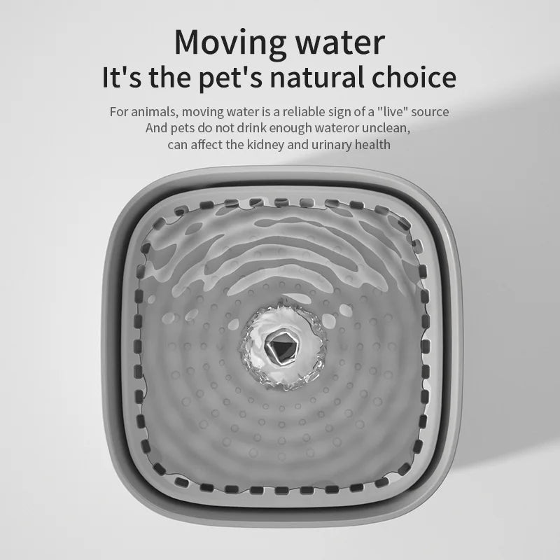 Fuente de Agua Automática para Gatos – 3L, Filtro Recirculante, Ultra Silenciosa, USB