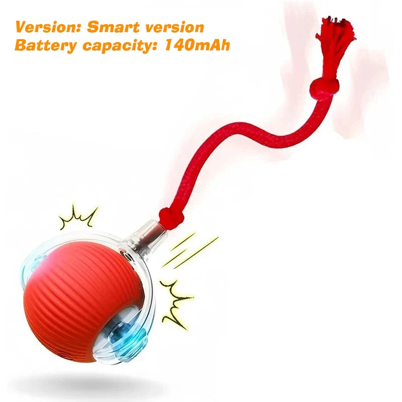 Juguete Interactivo Inteligente para Gatos y Perros con Mando y Sensor de Obstáculos – Recargable USB y Modo Autónomo