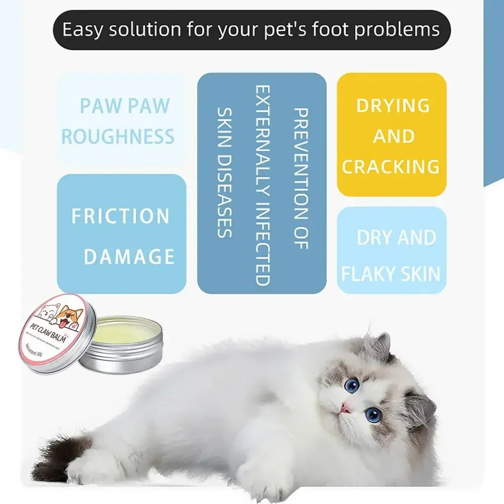 Bálsamo Hidratante para Nariz y Patas de Perros y Gatos – Protección y Reparación (50g)