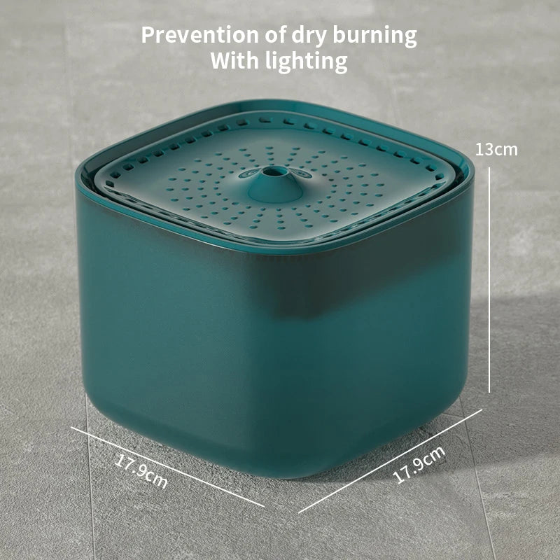 Fuente de Agua Automática para Gatos – 3L, Filtro Recirculante, Ultra Silenciosa, USB