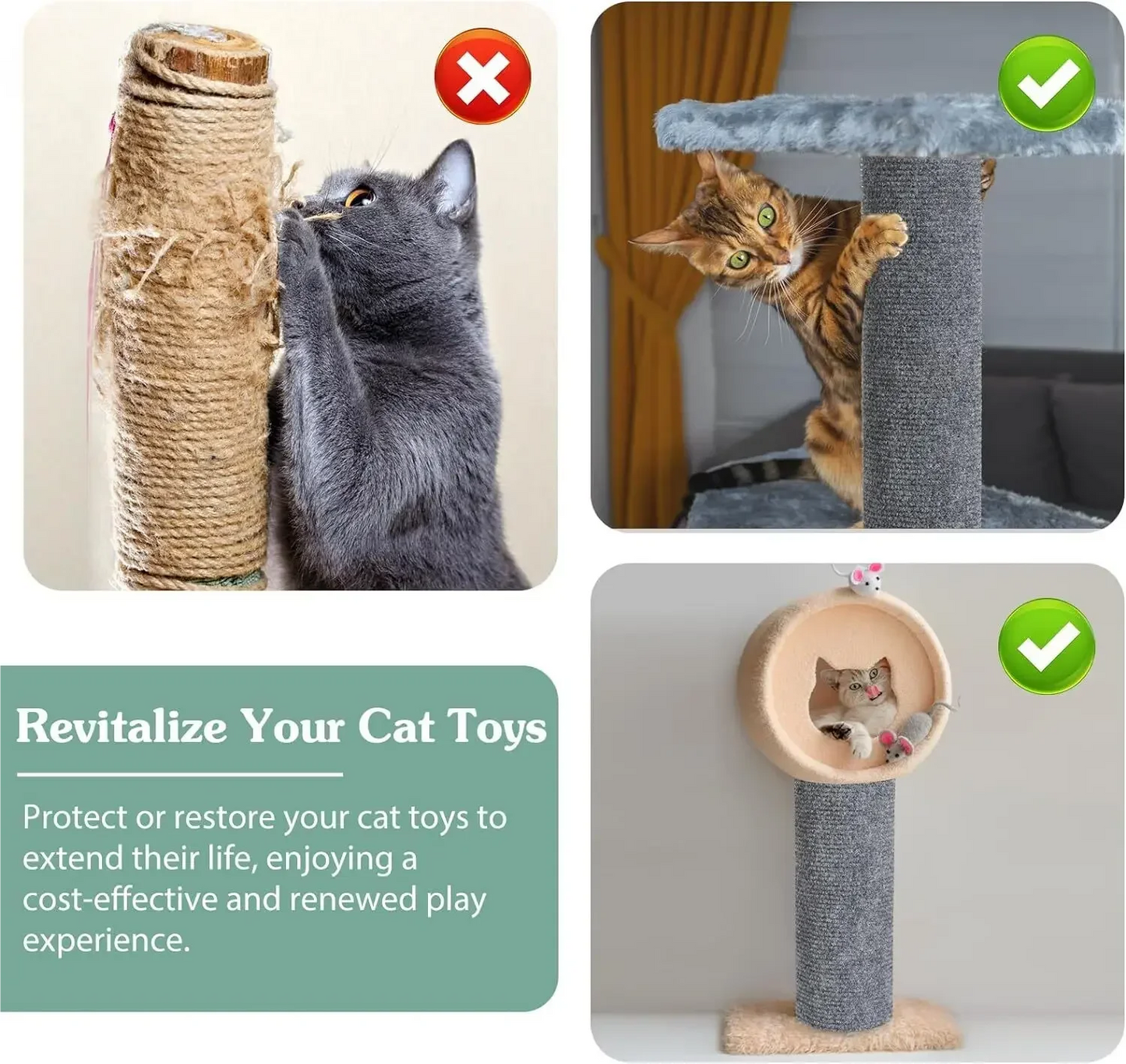 Alfombra Antiarañazos para Gatos – Autoadhesiva y Reutilizable – Protección de Sofás, Paredes y Muebles
