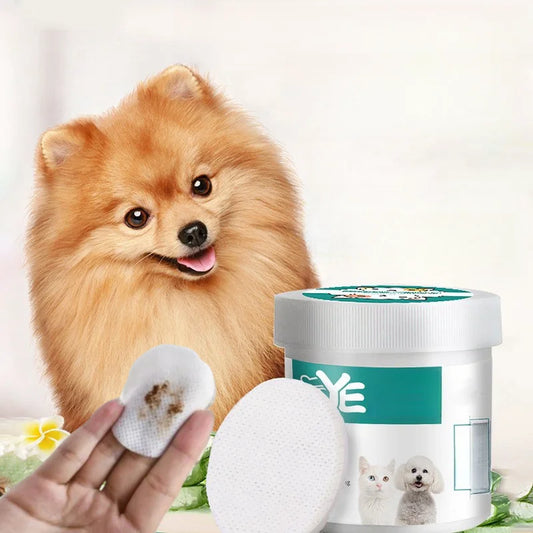 Toallitas Húmedas para Ojos de Mascotas – 130 Unidades | Gatos y Perros | Limpieza Suave y Sin Irritación