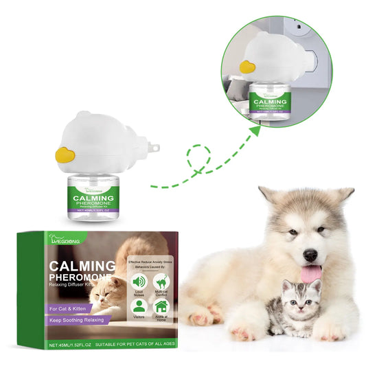 Difusor Calmante de Feromonas para Gatos YEGBONG – Anti-Estrés, Antiansiedad y Relajante Natural (45ml)