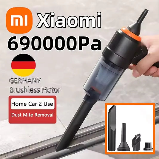 Aspiradora de Mano FILTRO HEPA, Inalámbrica, Especial Mascotas 120W – 9000Pa Ultra Potente, Portátil, Sin Bolsa, para Coche, Hogar y Oficina
