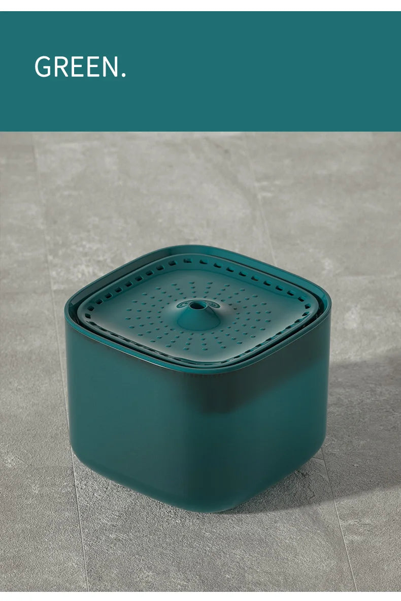 Fuente de Agua Automática para Gatos – 3L, Filtro Recirculante, Ultra Silenciosa, USB