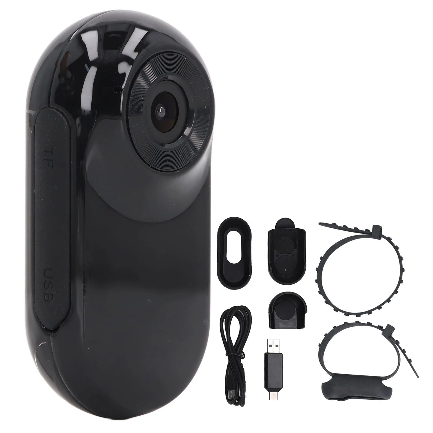 Cámara de Collar para Mascotas Full HD – 1080P con Gran Angular de 90°, Ligera y Recargable – Para Gatos y Perros