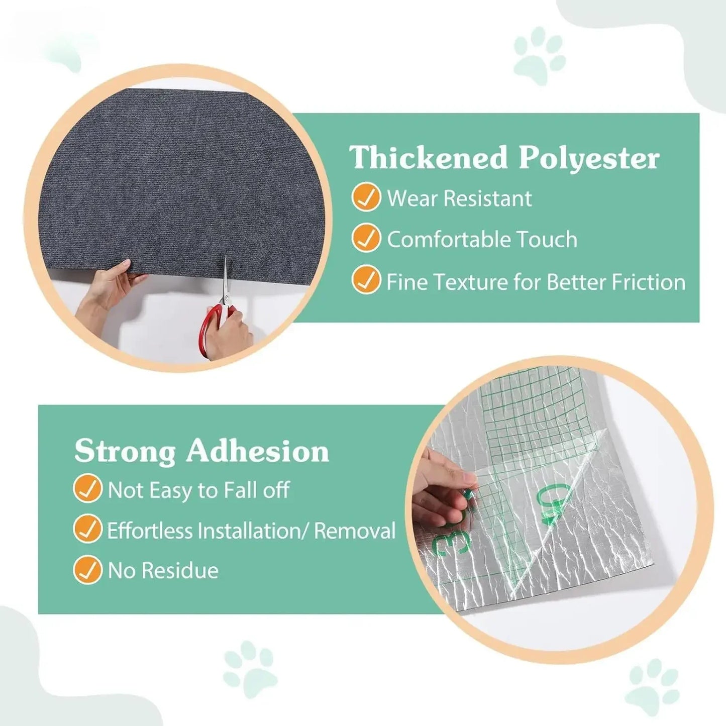 Alfombra Antiarañazos para Gatos – Autoadhesiva y Reutilizable – Protección de Sofás, Paredes y Muebles