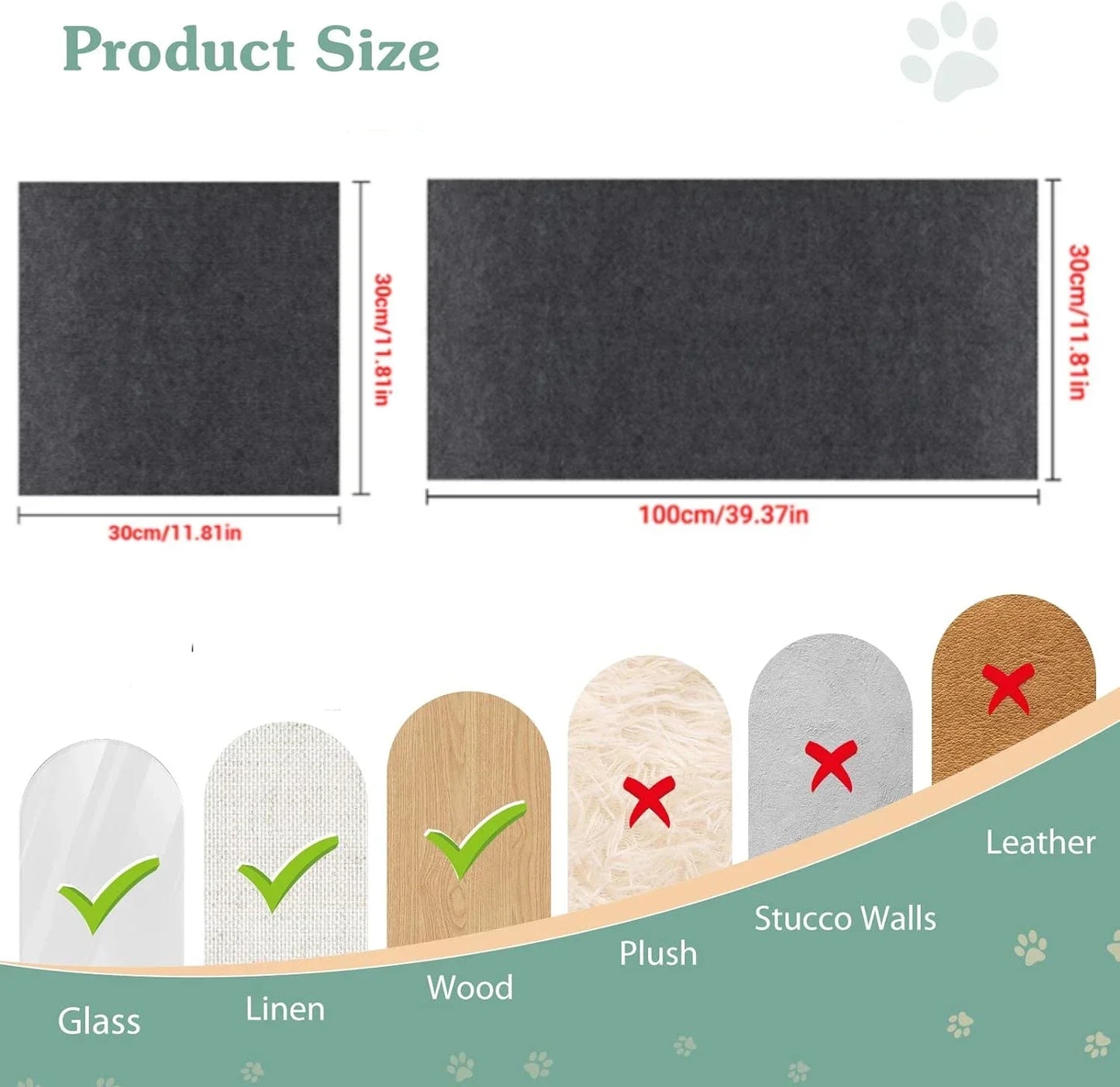 Alfombra Antiarañazos para Gatos – Autoadhesiva y Reutilizable – Protección de Sofás, Paredes y Muebles
